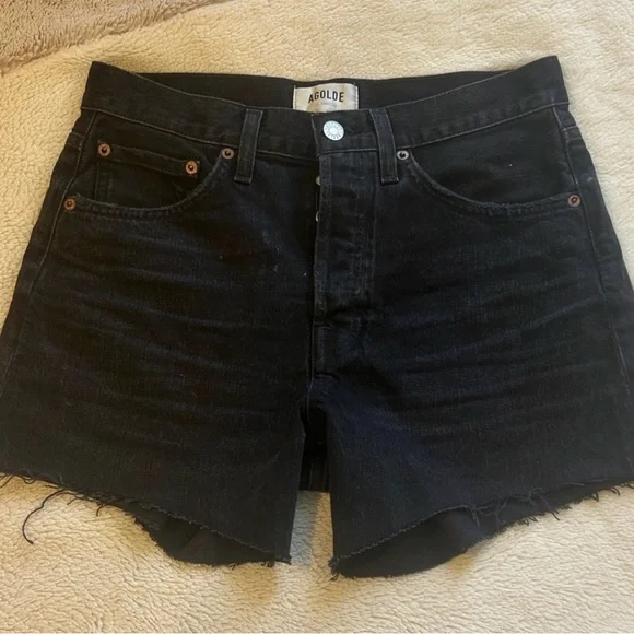 Agolde Parker Long Shorts - Picture 3 of 4